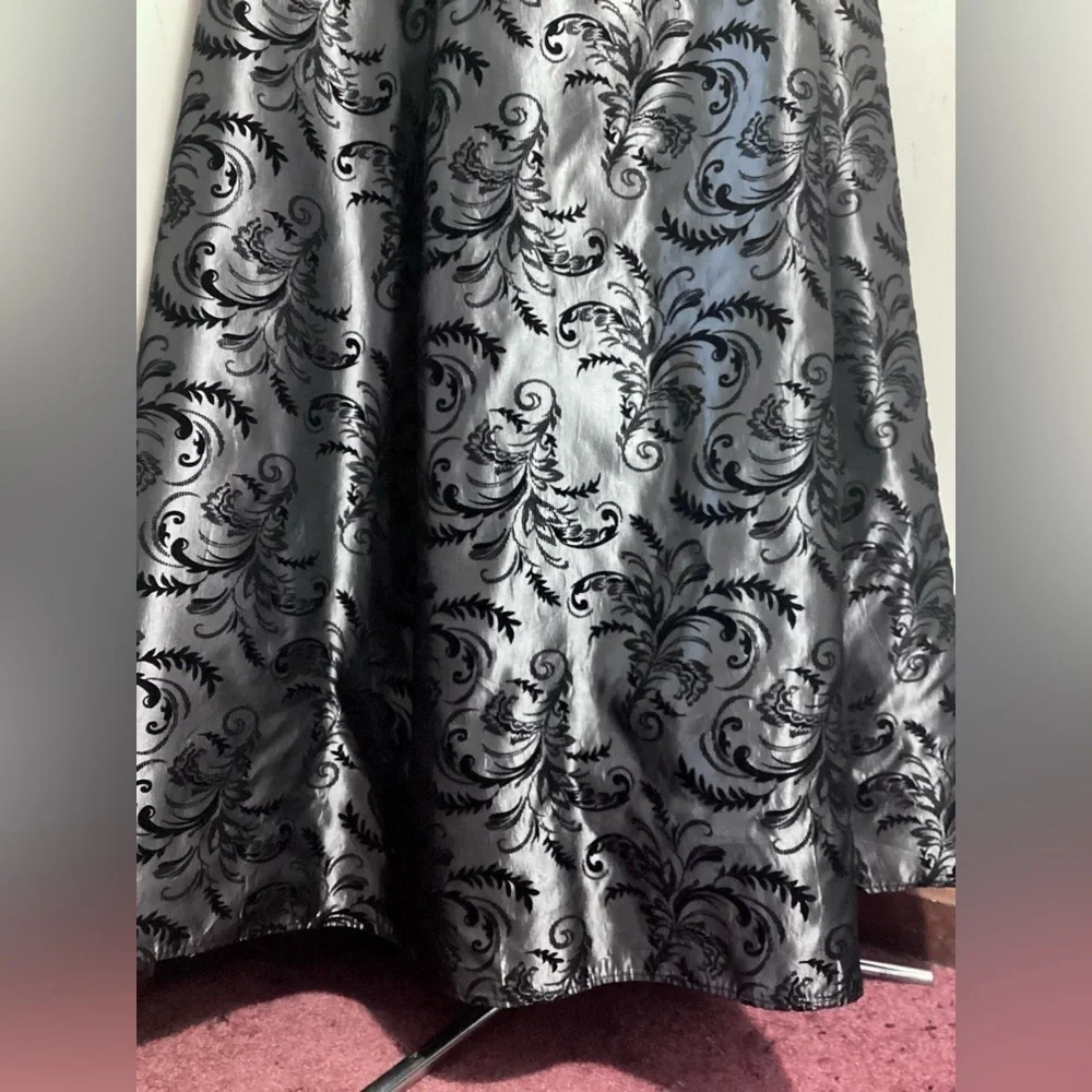 Vintage Gothic Maxi Dress 90s Y2K Witchy Prom Gown Size 8 - Picture 12 of 17